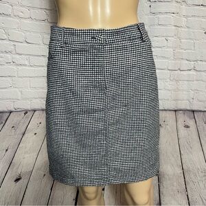 New Cupcakes and Cashmere Houndstooth Wool Blend Mini Skirt Size 2
